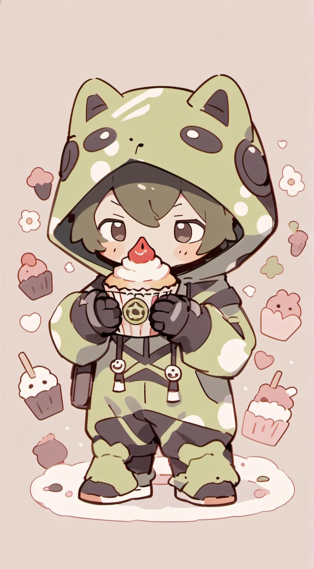 ai character: human gir background