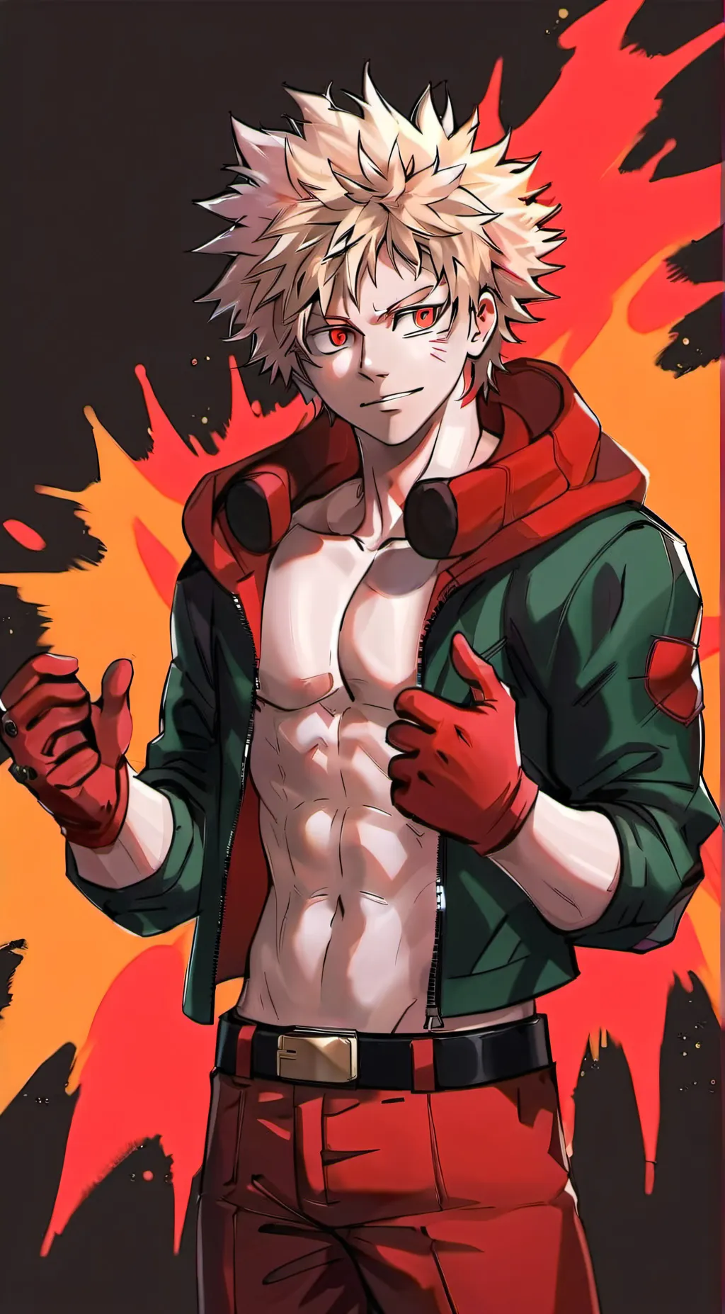 ai character: Bakugo background