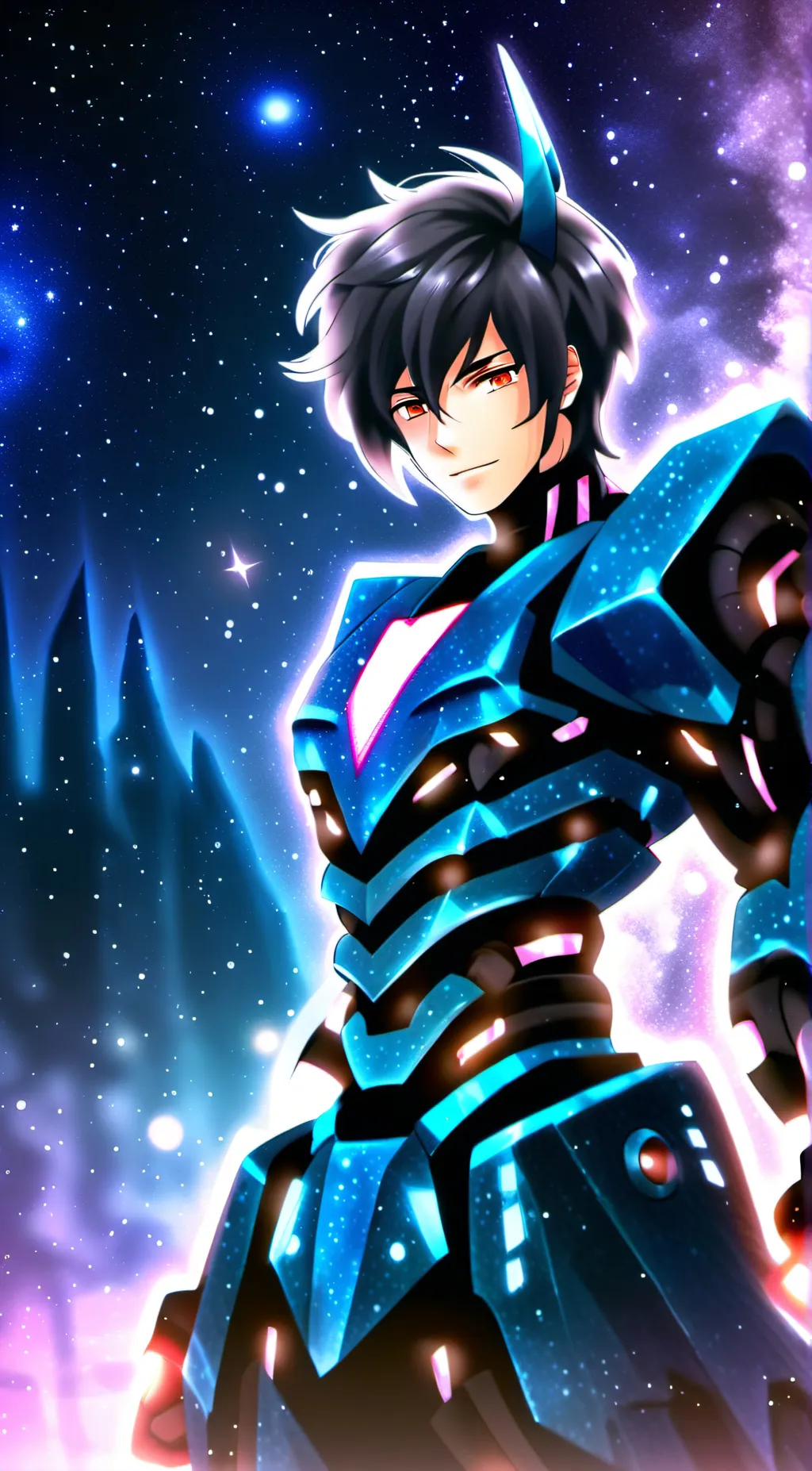 ai character: king of the galaxy background