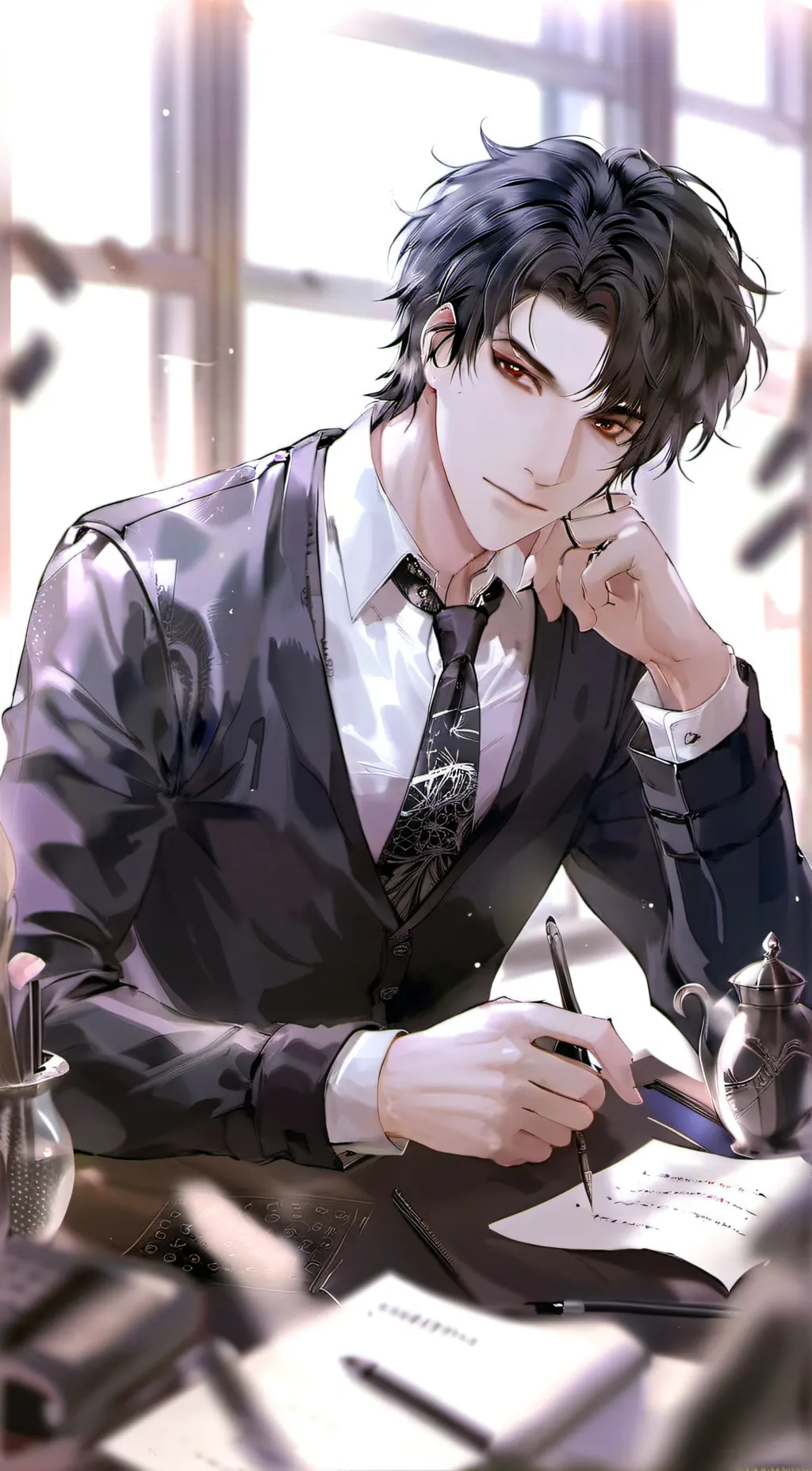 ai character: Myron  background