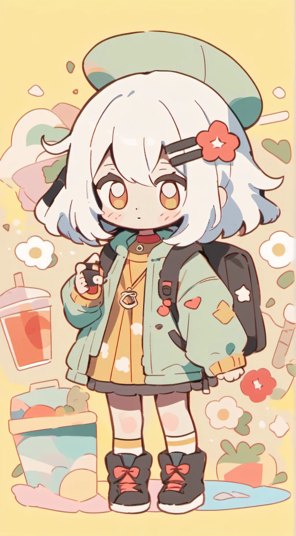 ai character: PPT background