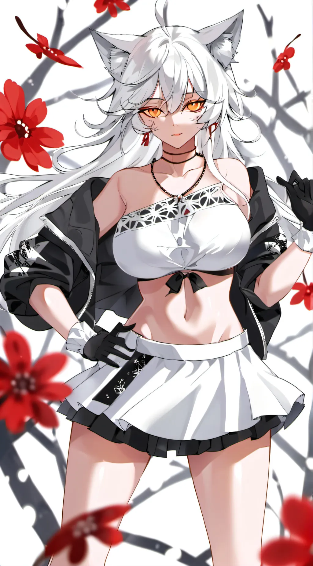 ai character: Sakura  background