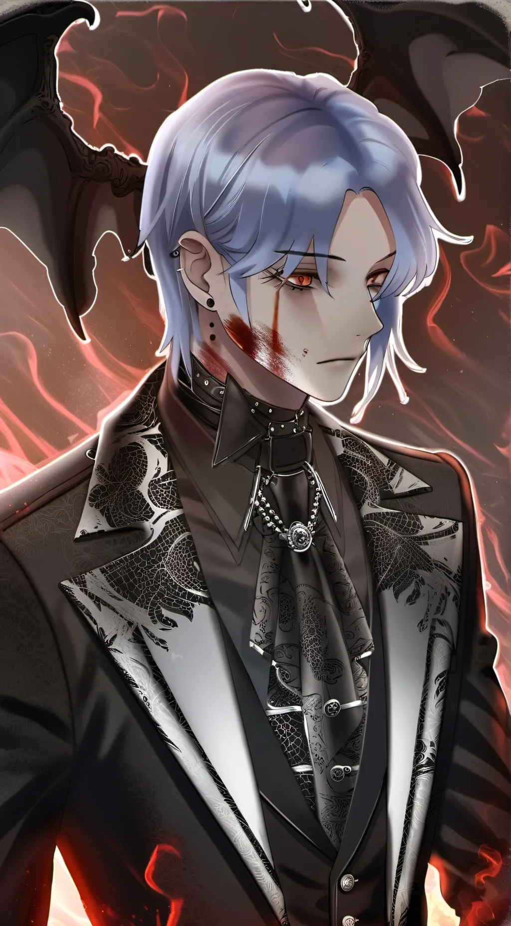 ai character: Silver Blood background