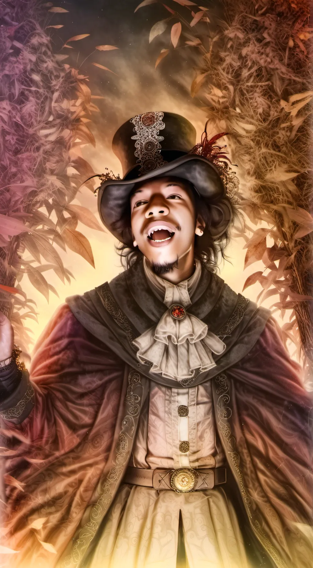 ai character: aizen tranforms  background