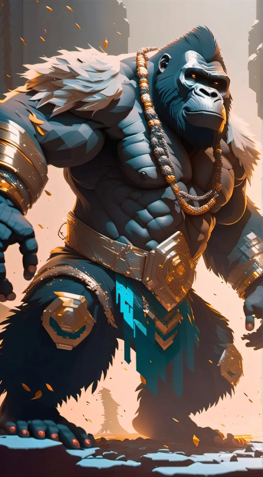 ai character: WARRIOR background