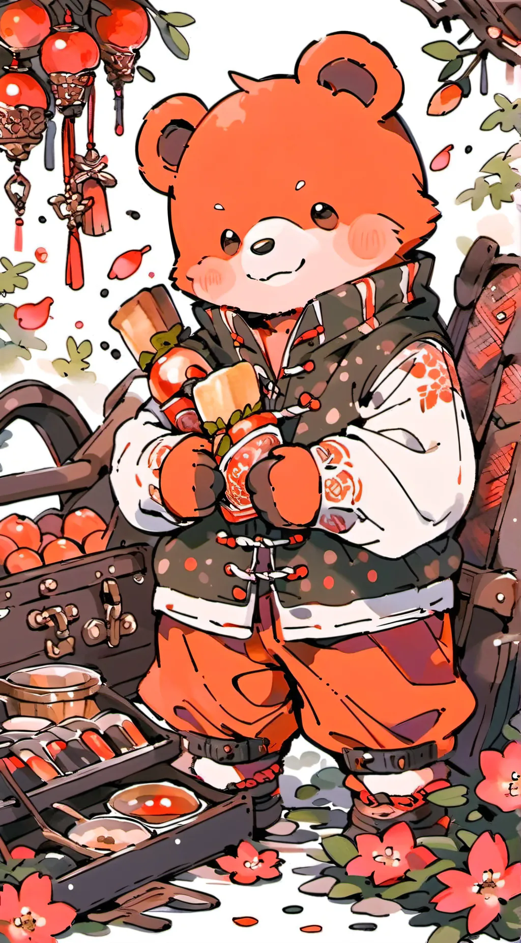 ai character: bobby bearhug  background