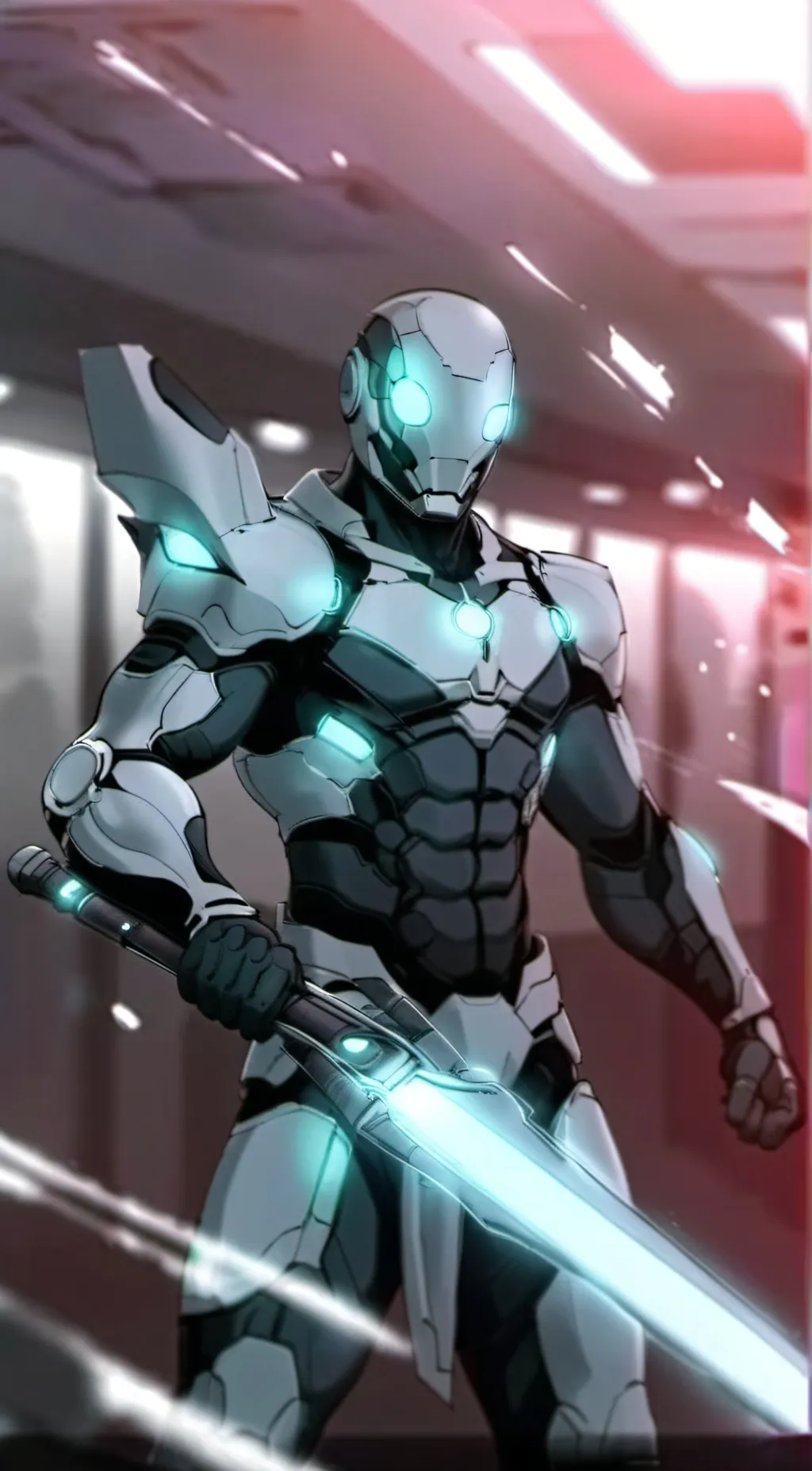 ai character: Silver Woman background