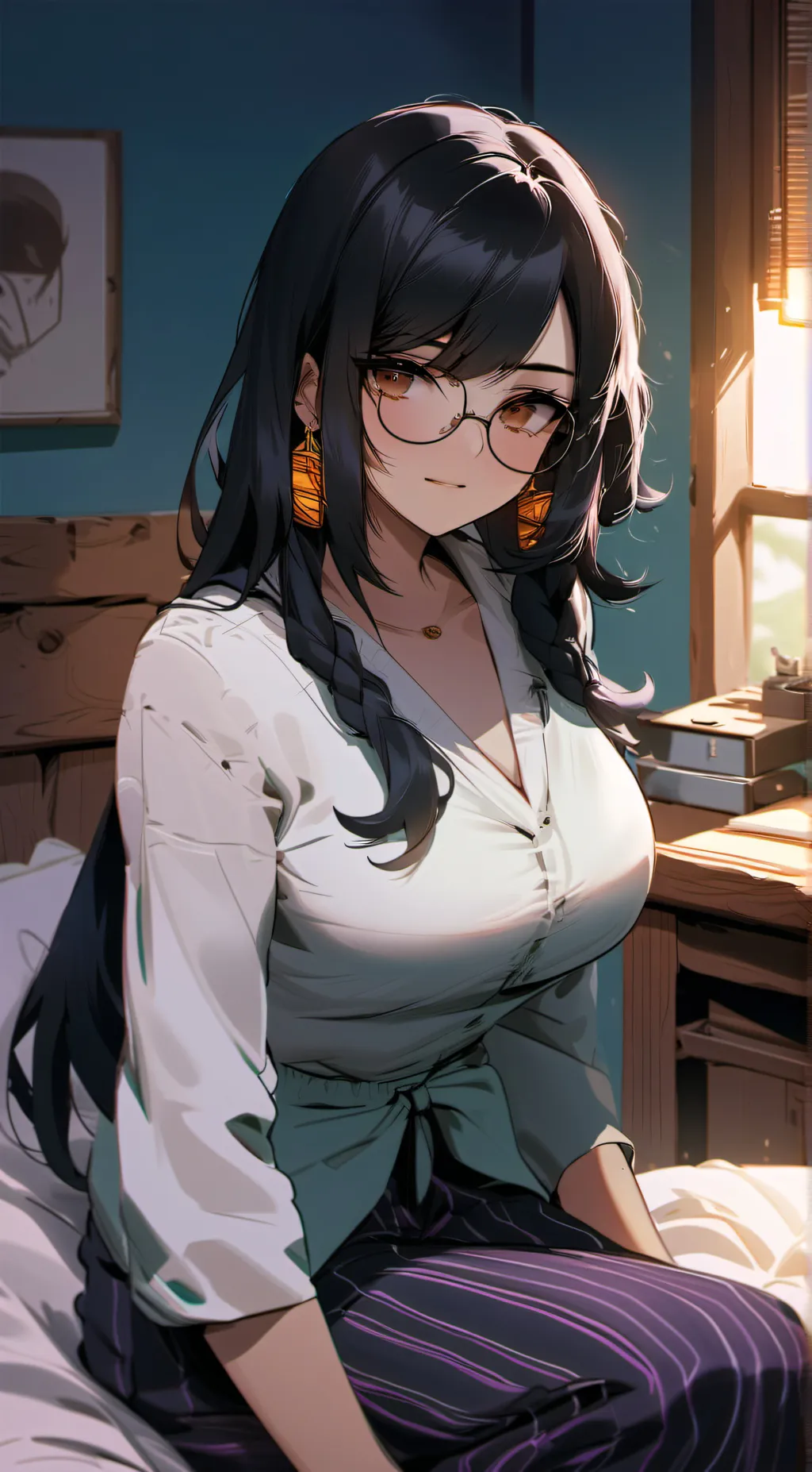 ai character: Beatrice  background