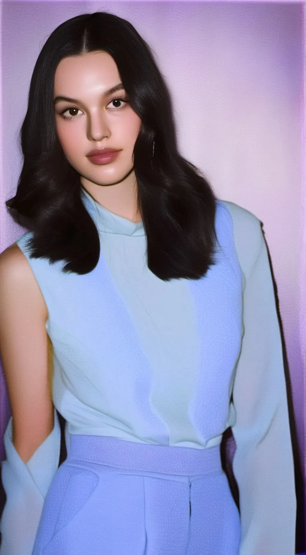 ai character: Olivia Rodrigo  background