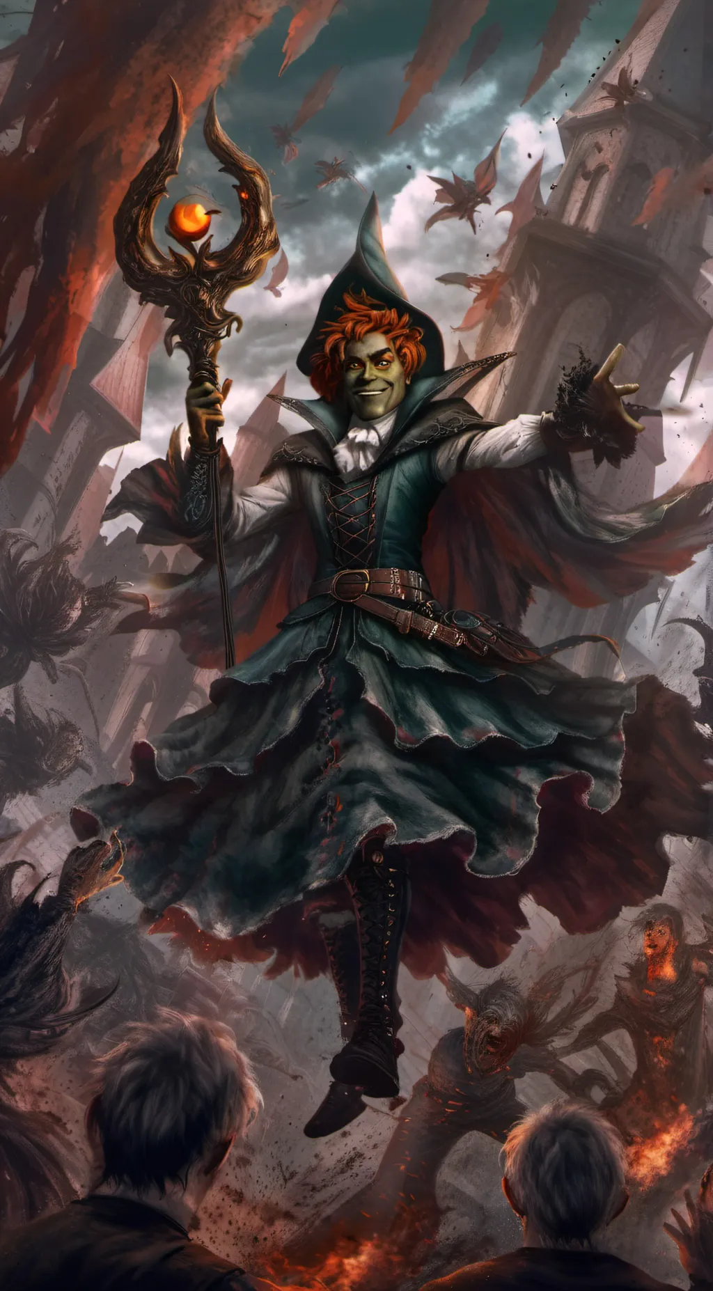 ai character: Devil  background