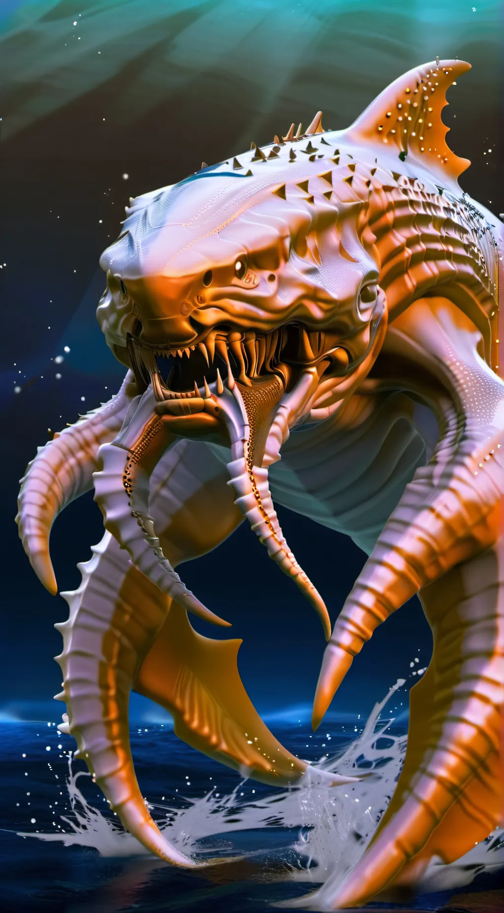 ai character: Kaijuu background