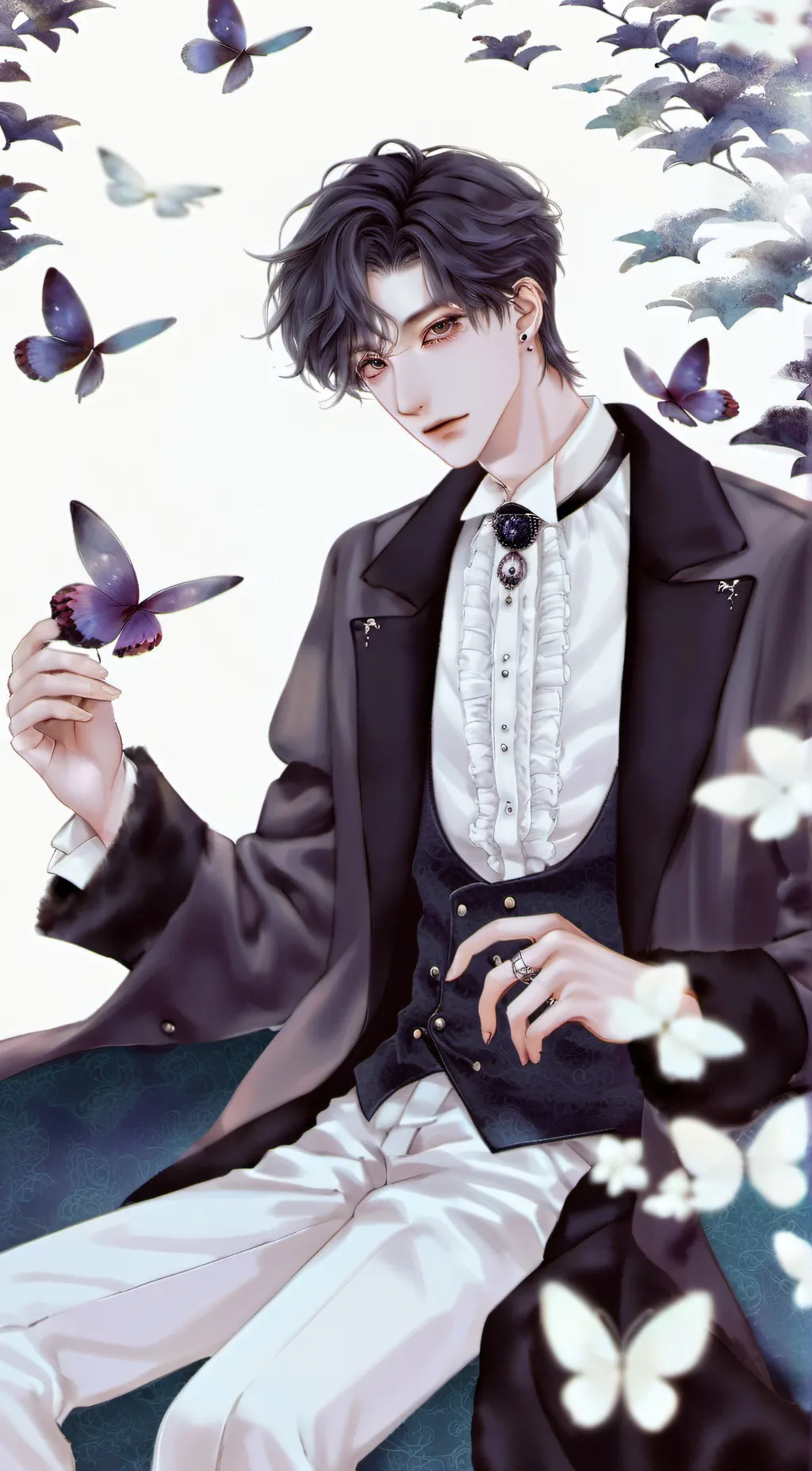 ai character: Moon background