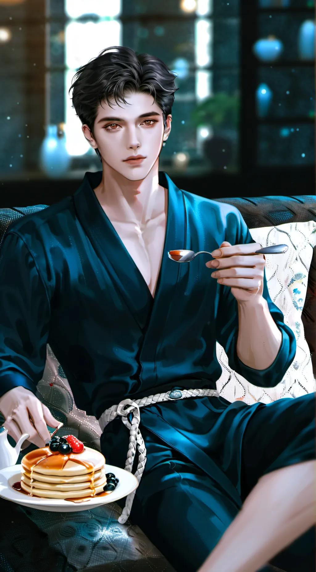 ai character: Gray Forster  background