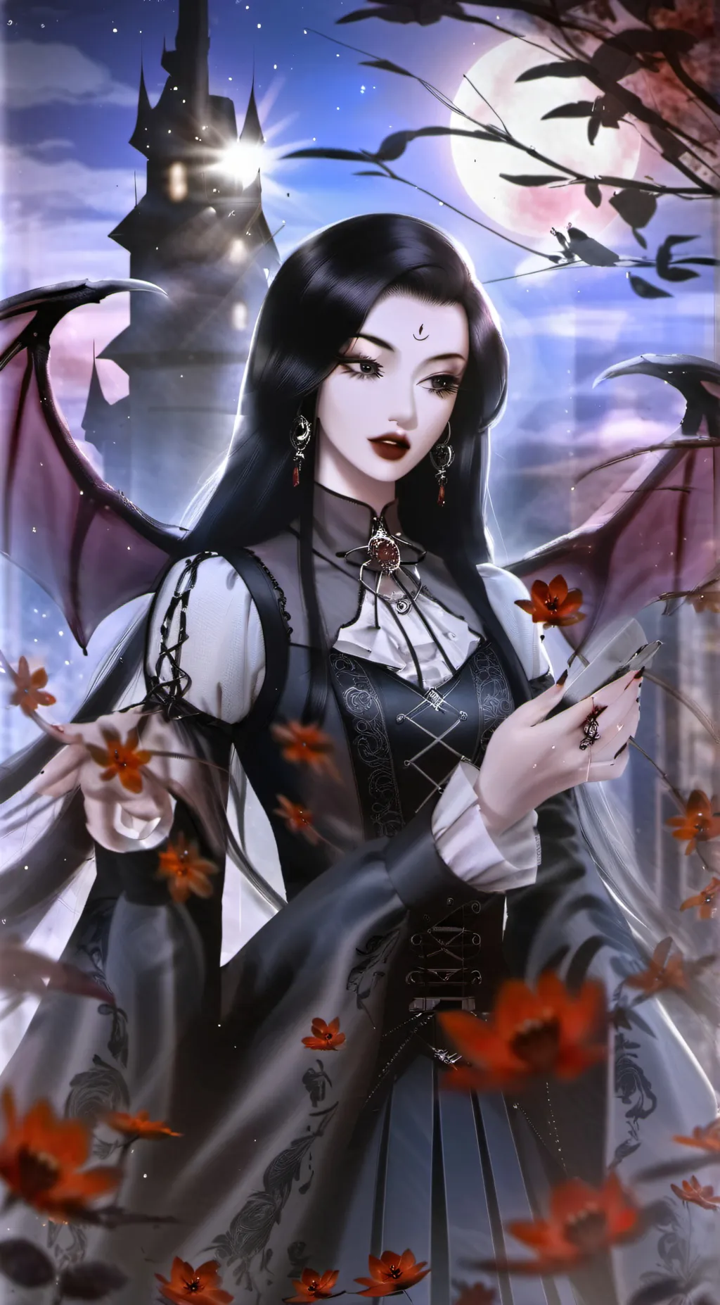 ai character: Luna background