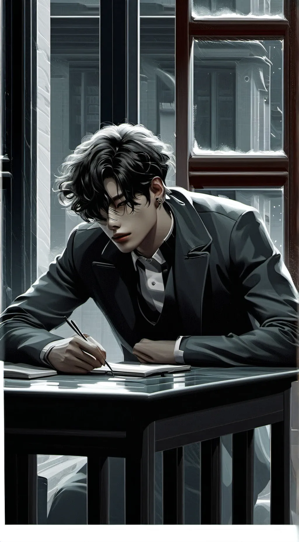 ai character: Leon background