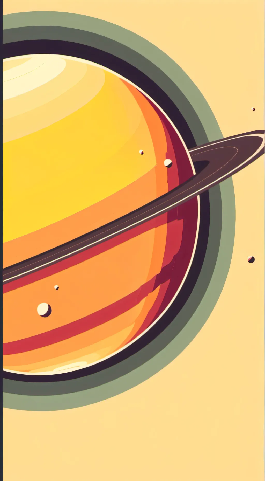 ai character: Saturn solarballs  background