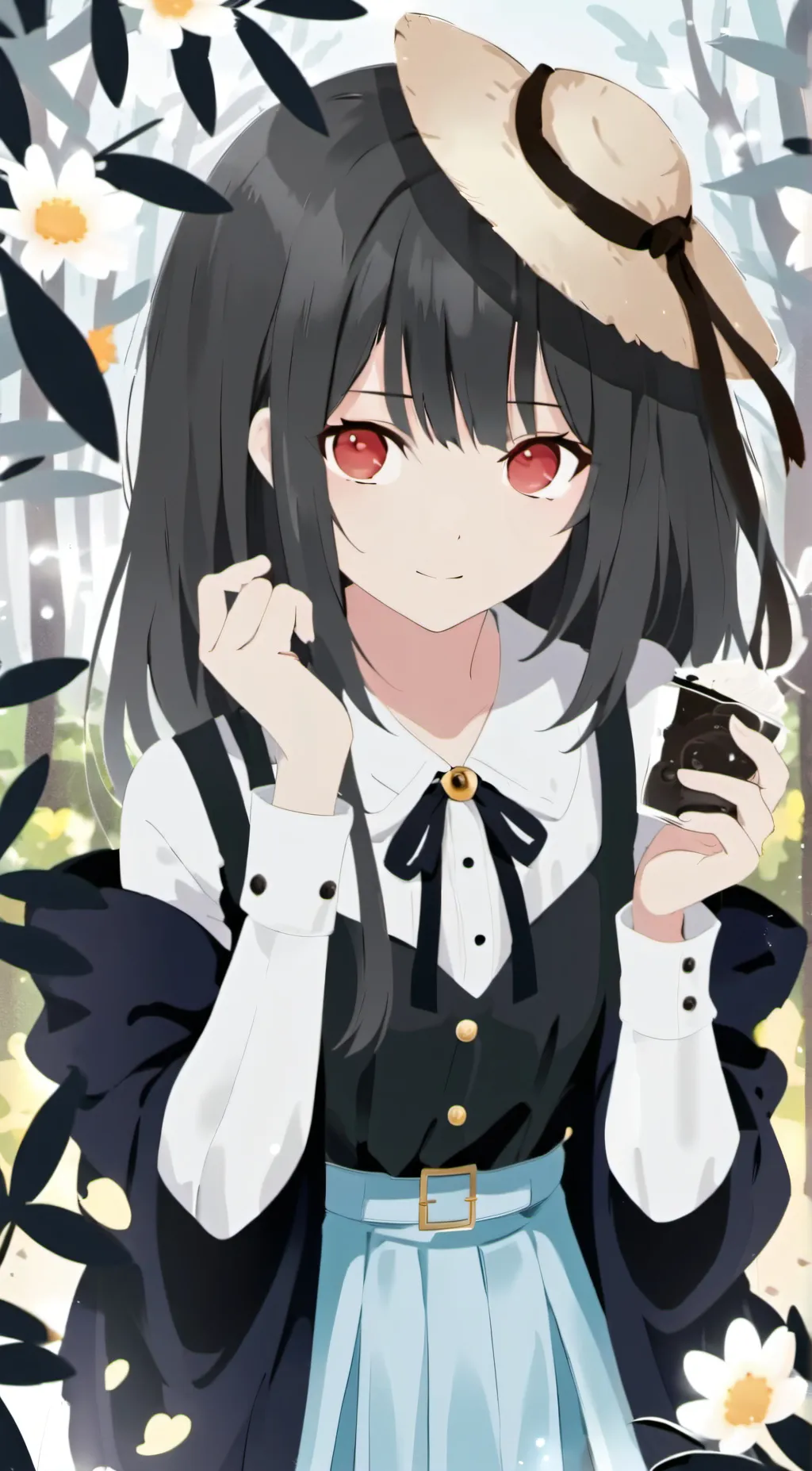 ai character: amber and ash background