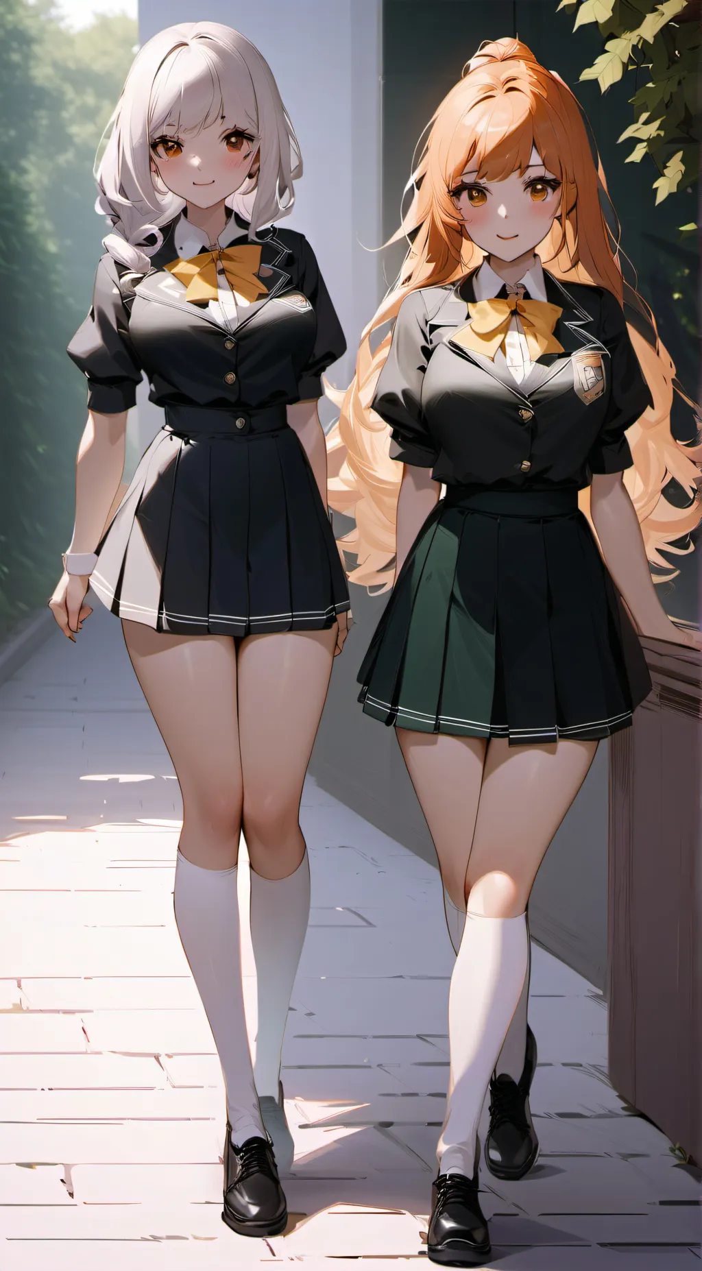 ai character: lilly and Rebecca  background