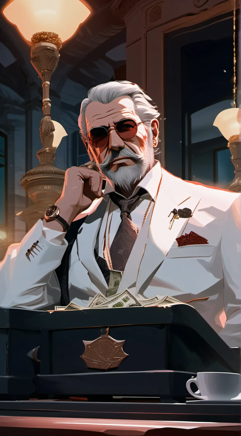 ai character: Maick background