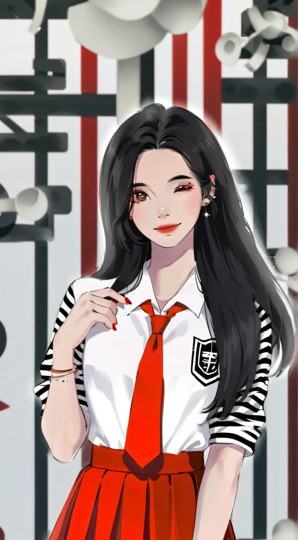 ai character: ¥.•[A][m][y]•.¥ background