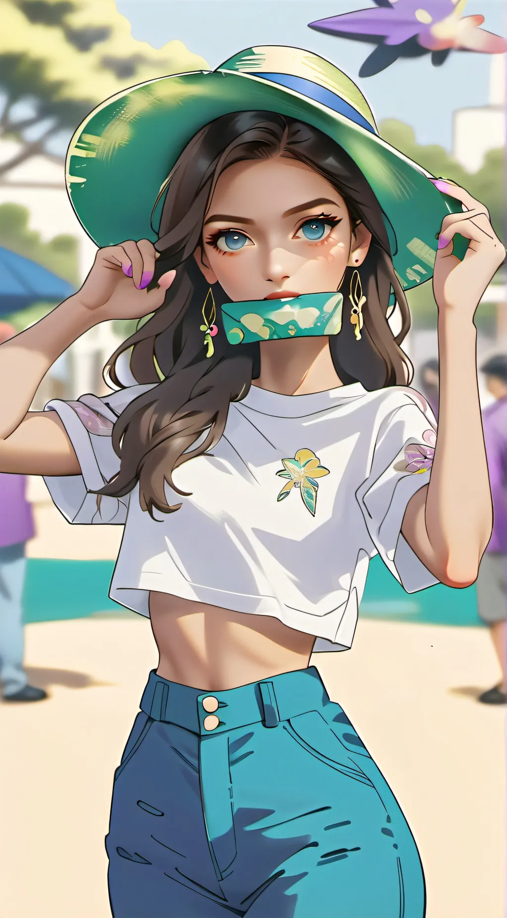 ai character: Marina  background