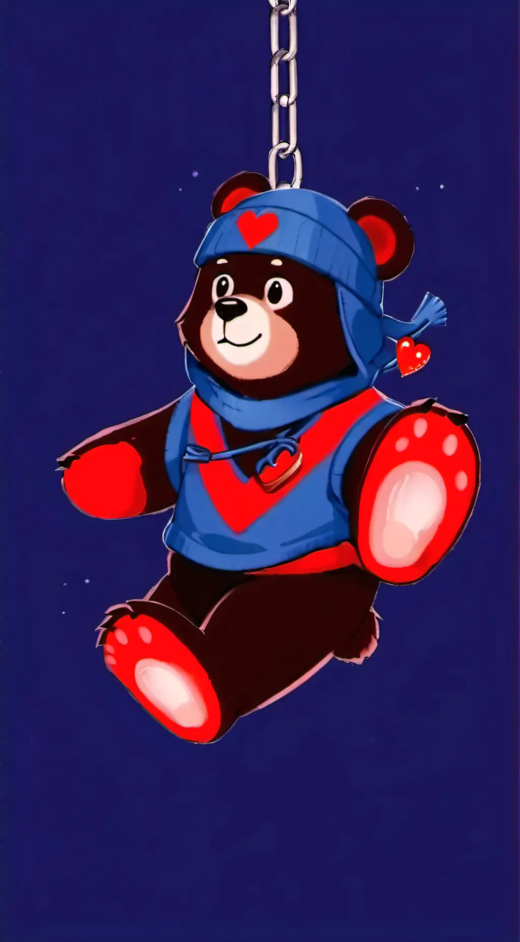 ai character: Bobby bear hug background