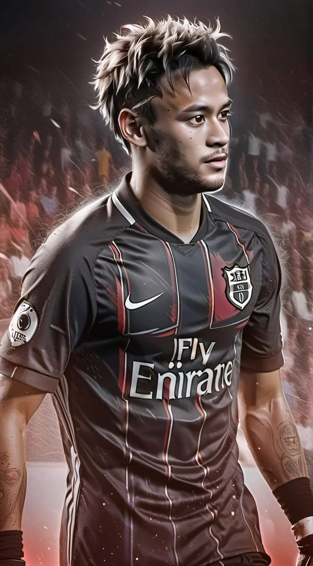 ai character: Neymar jr background