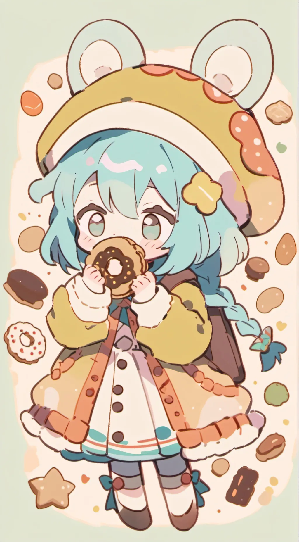 ai character: Fluffy background