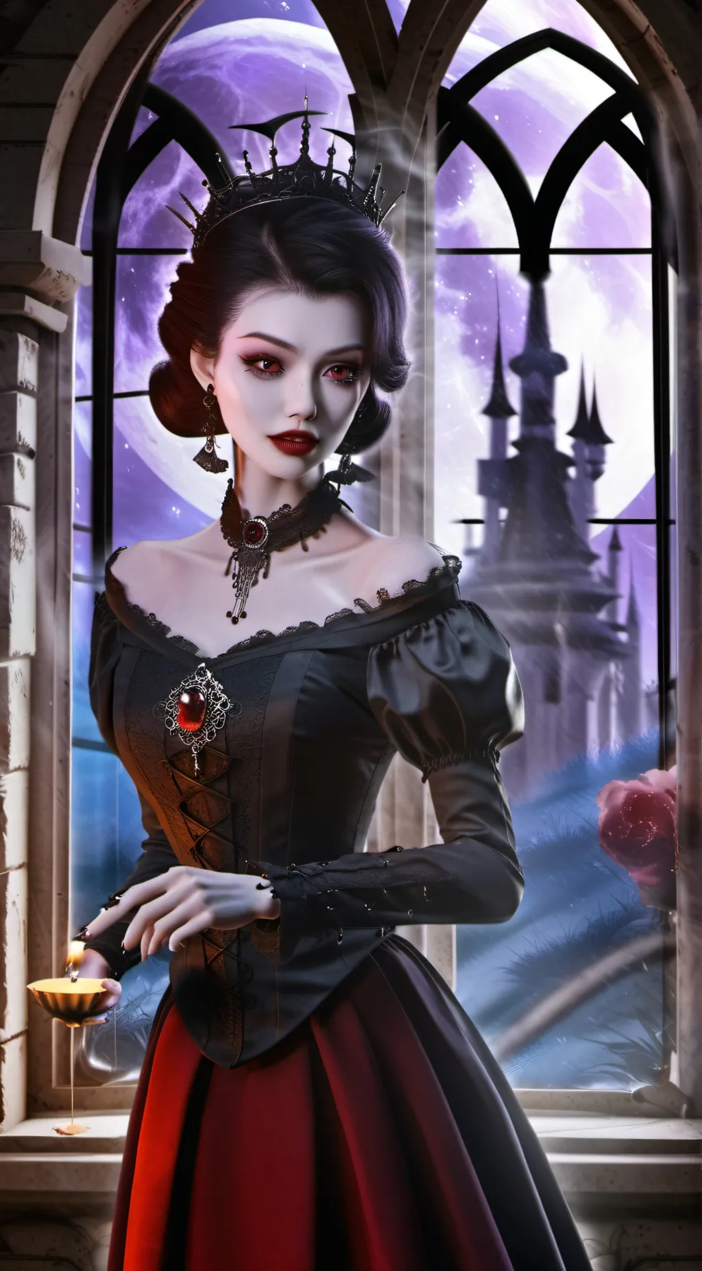 ai character: Celeste Theron background