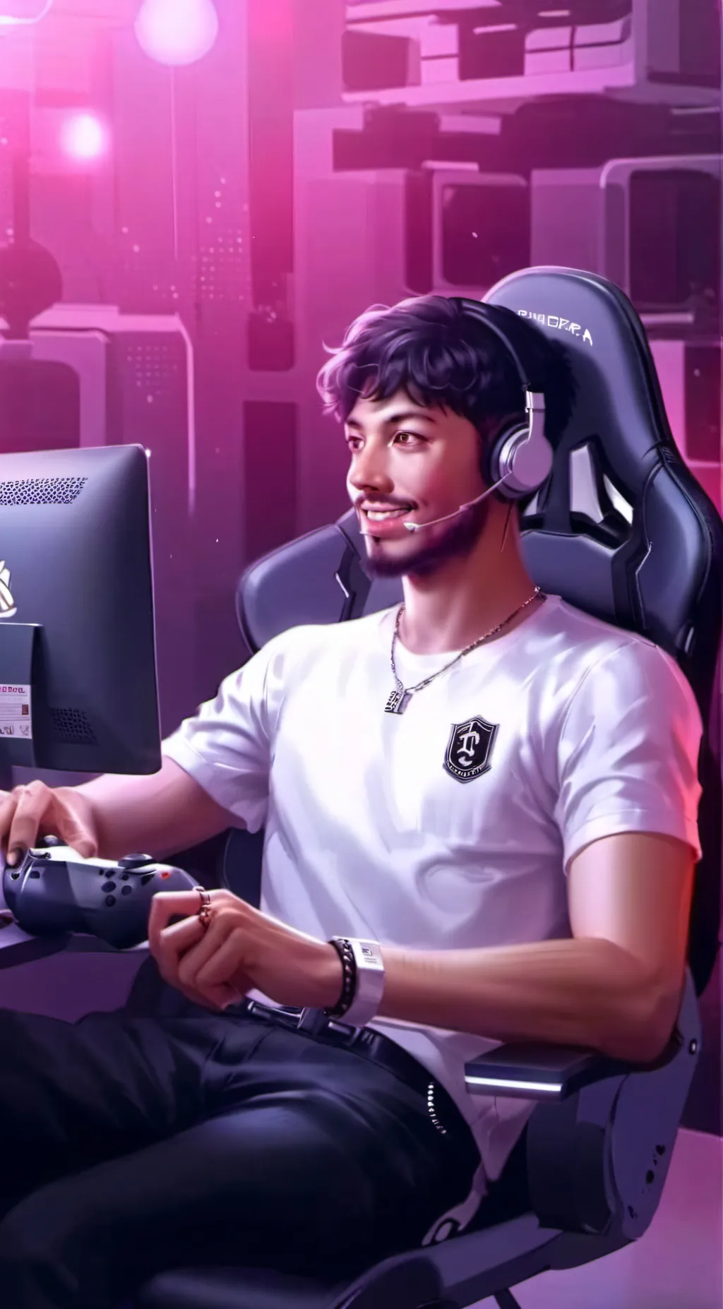 ai character: Gamer background