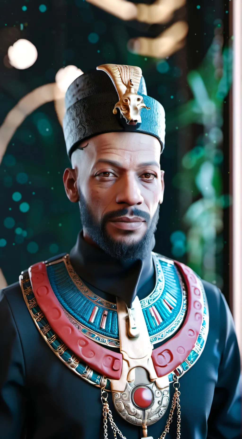 ai character: Sekhmet background