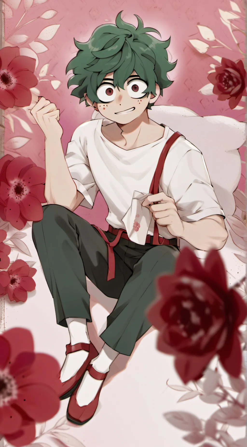 ai character: Deaf Deku(you) background