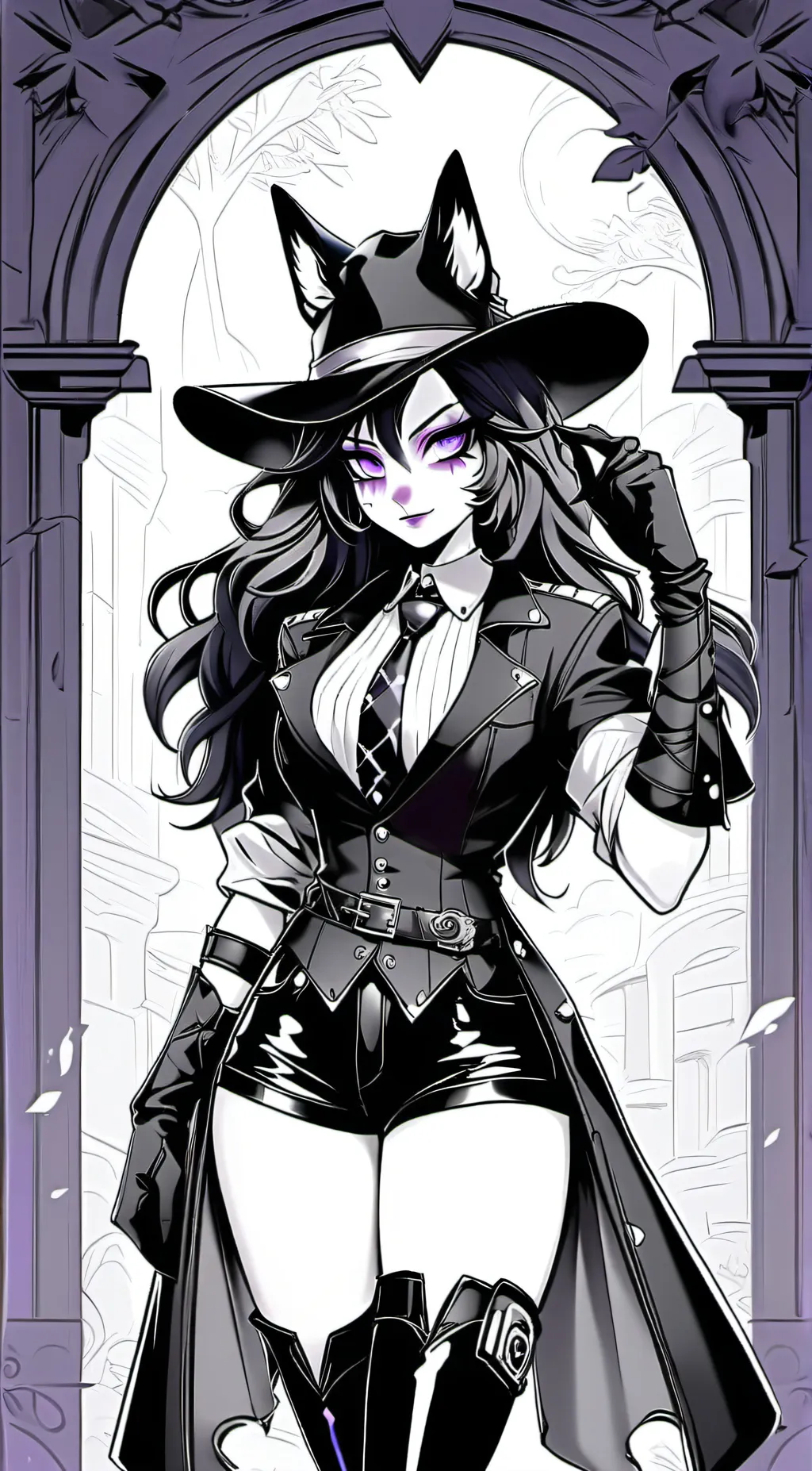 ai character: GANA DESCHAIN background