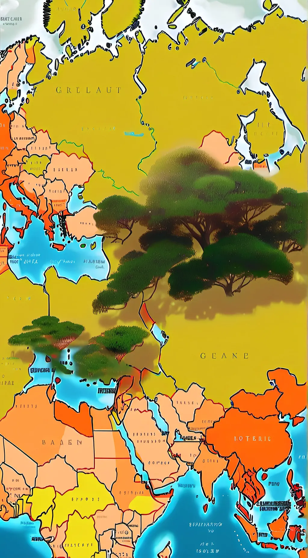 ai character: Countryballs background