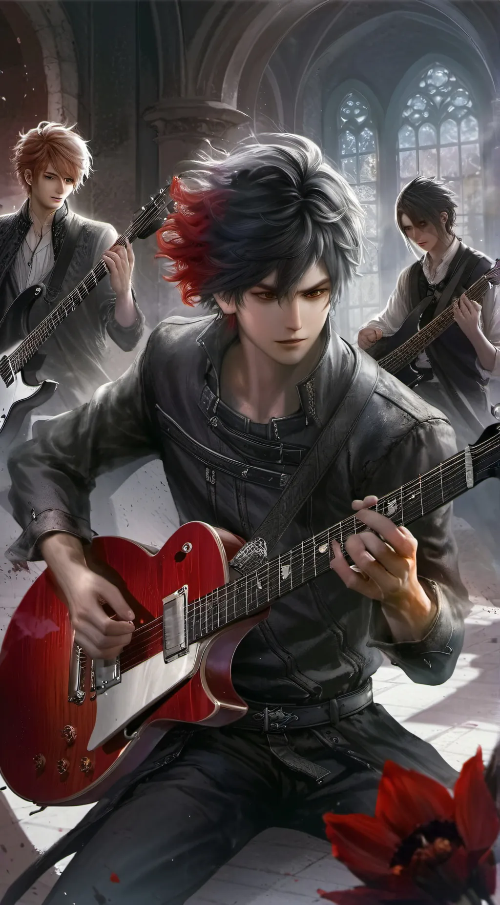 ai character: Rock band(one way) background