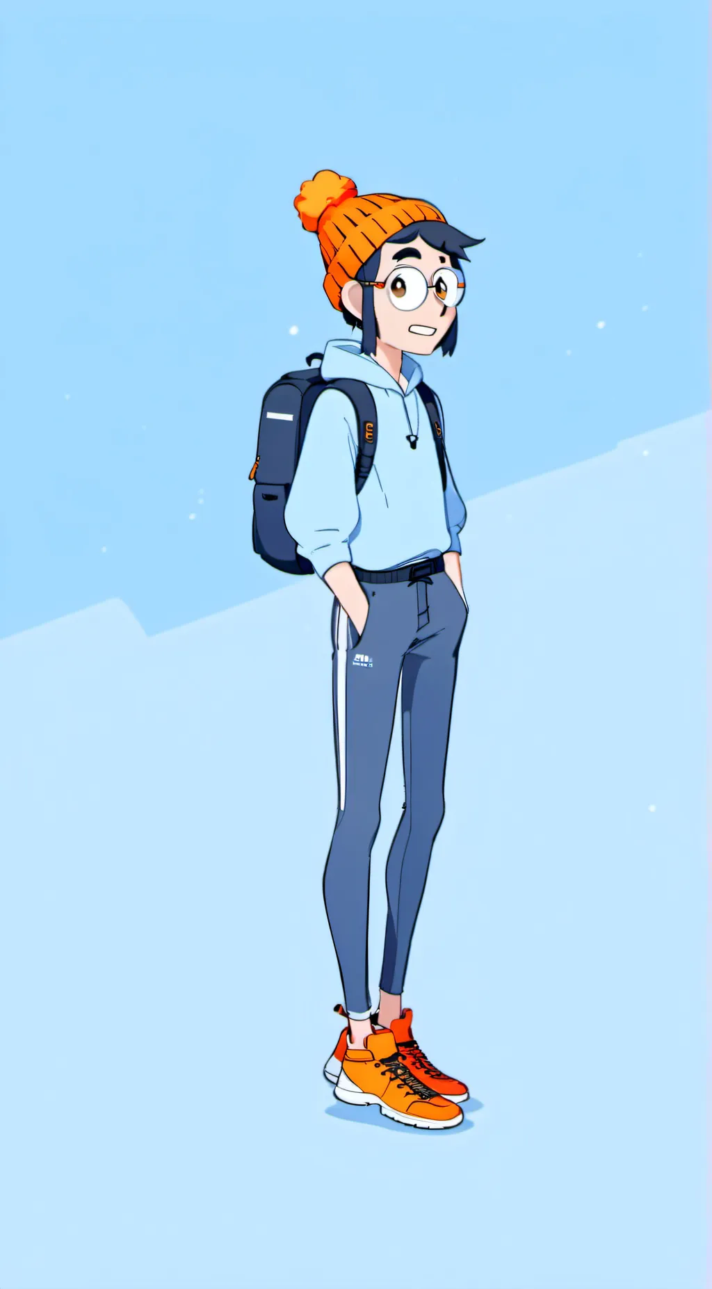 ai character: bluey background