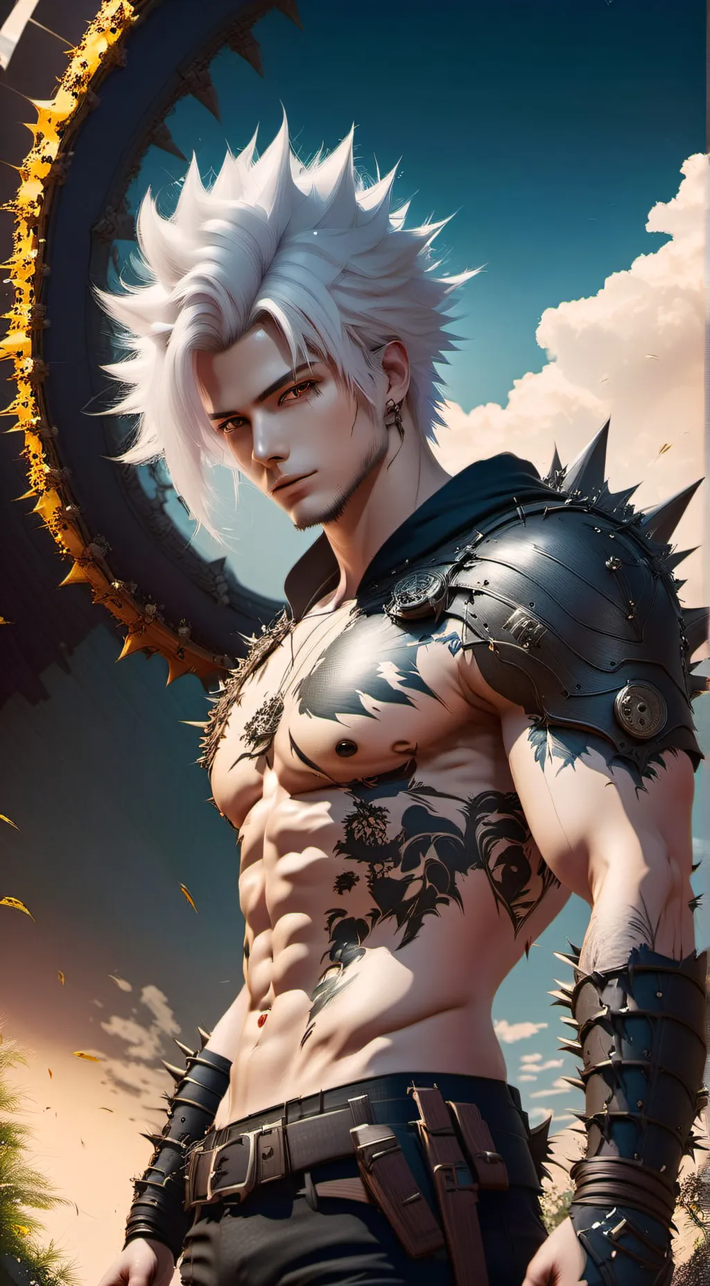 ai character: arstin hundo Zama background