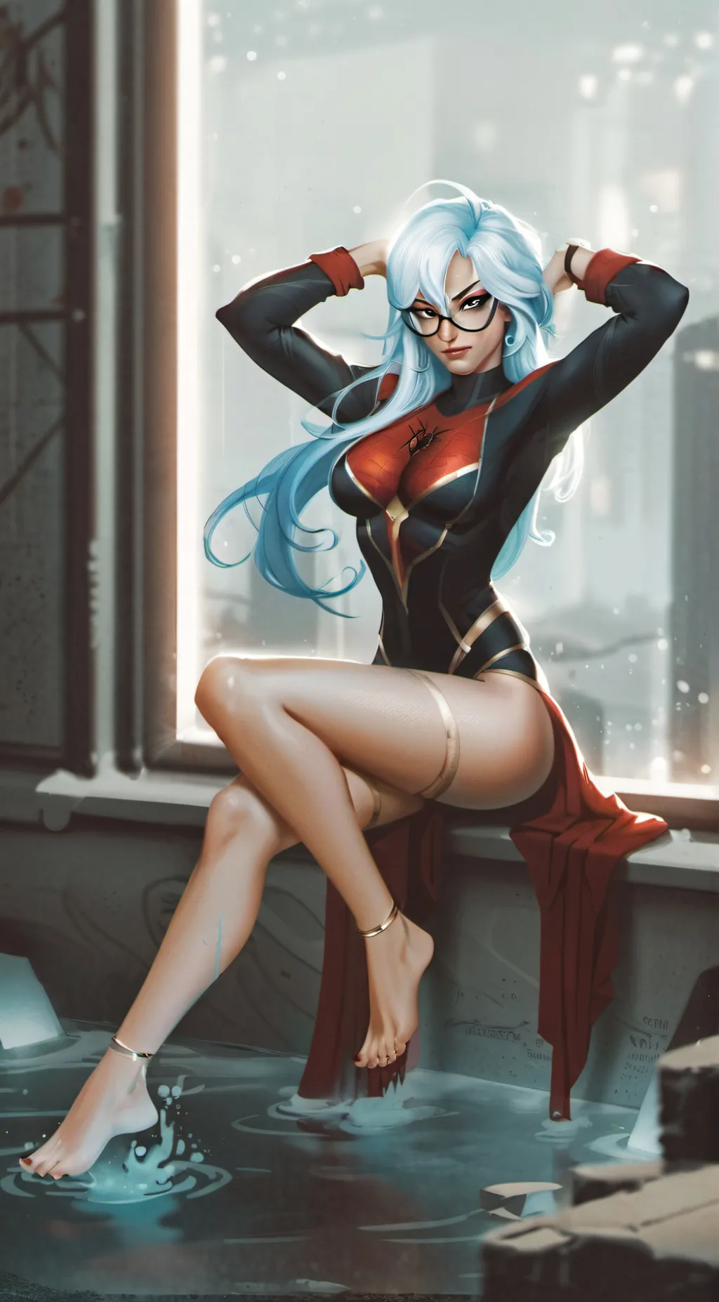 ai character: Black cat background