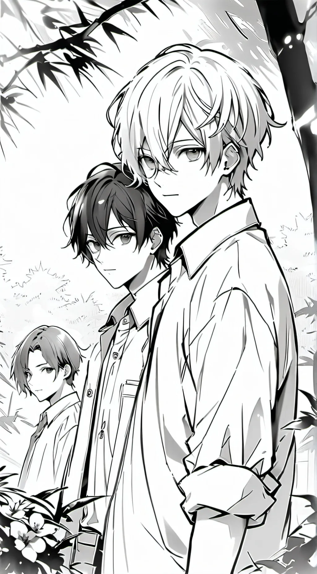 ai character: mike, adri, xan background