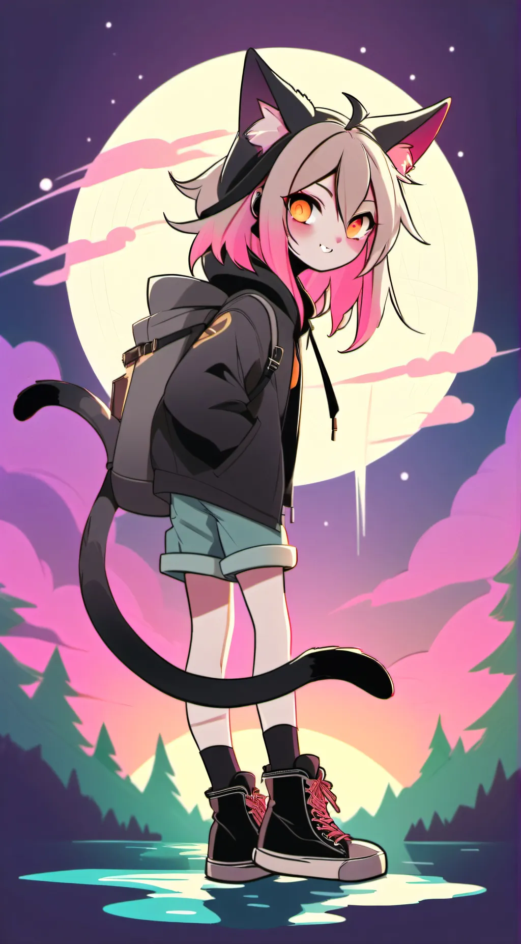 ai character: Saphire light background