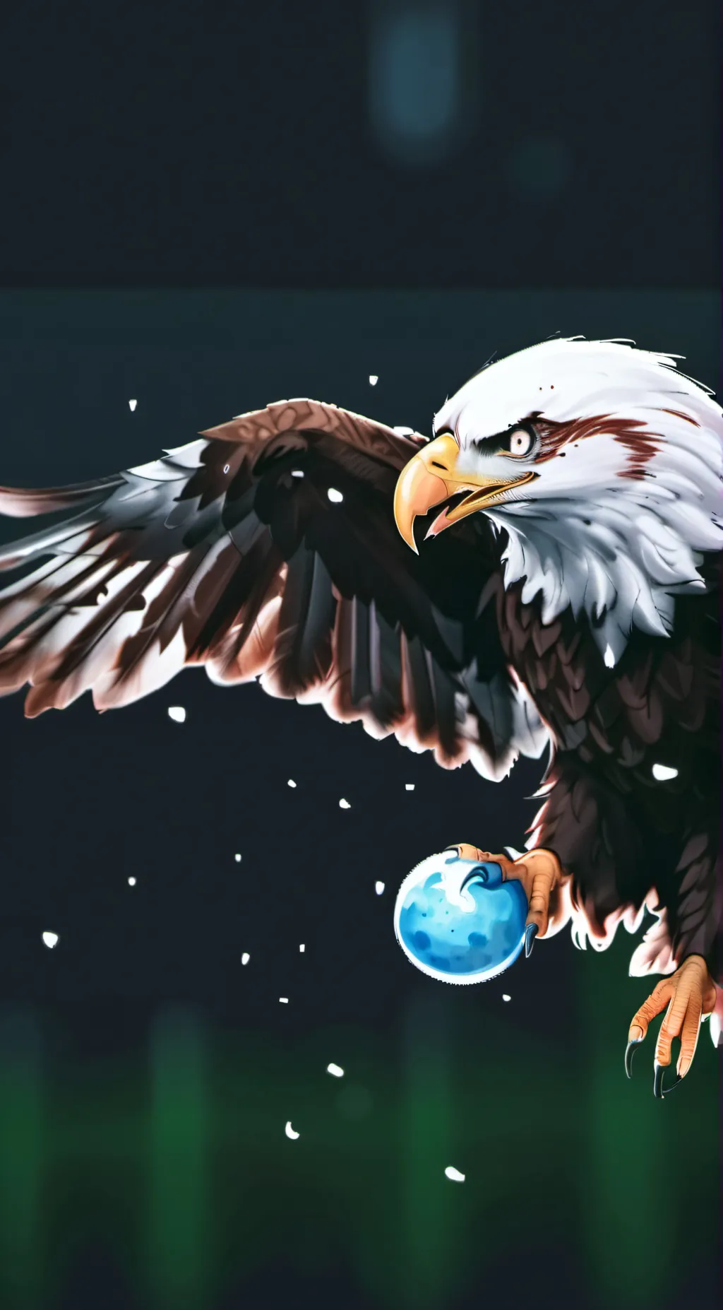 ai character: eagle background