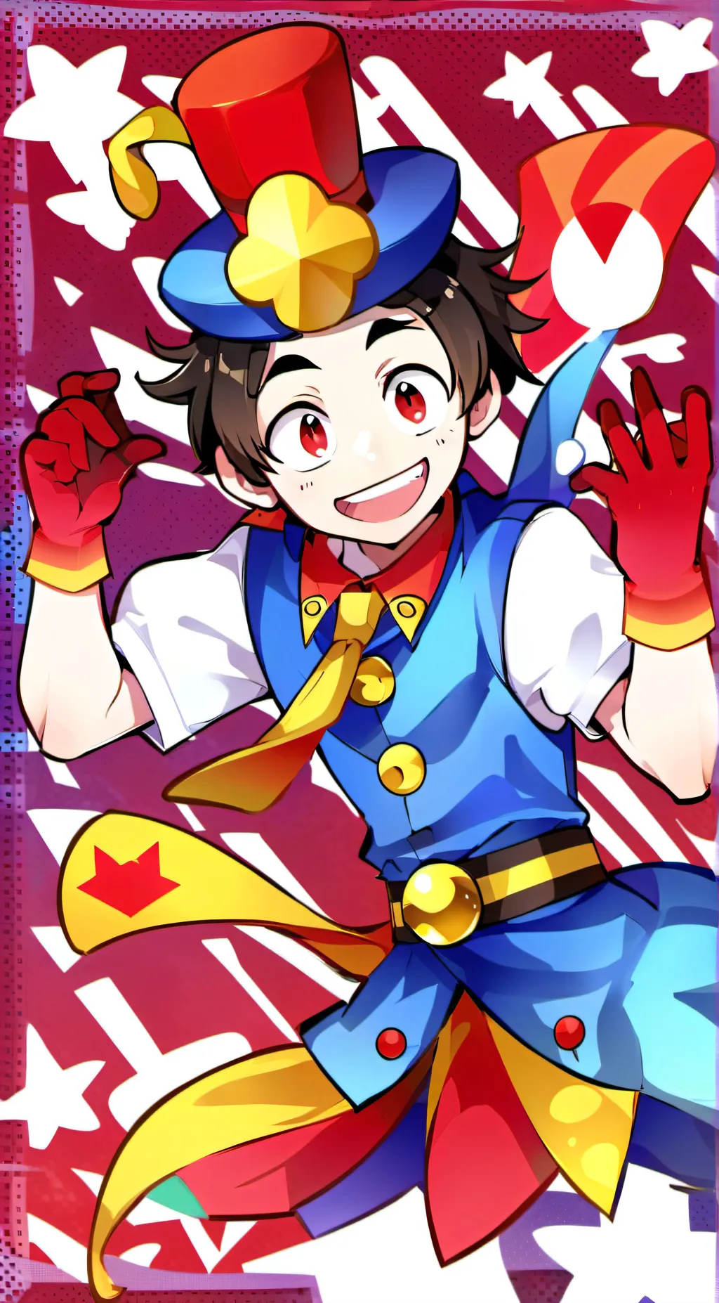 ai character: Pomni  background