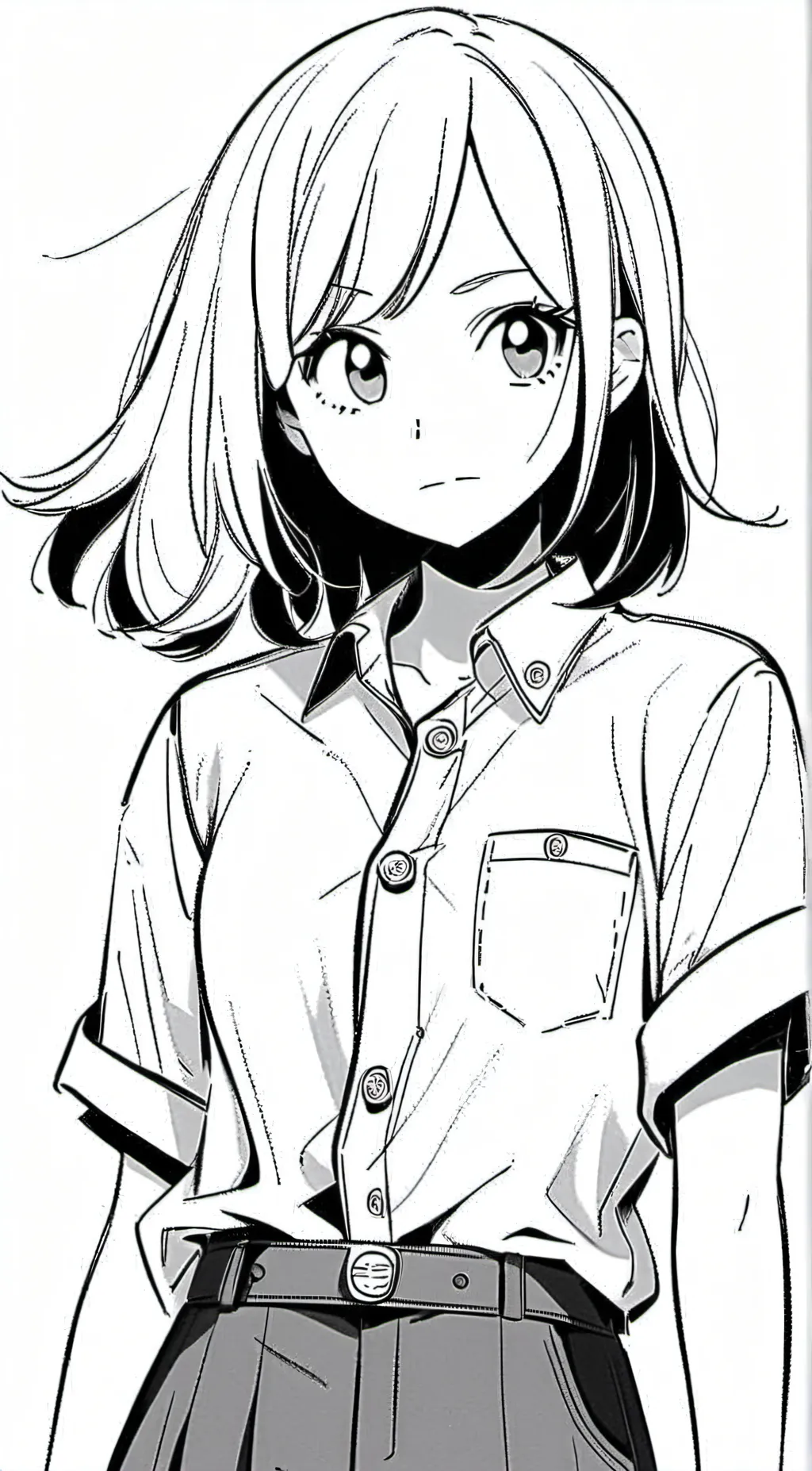 ai character: Miss circle background