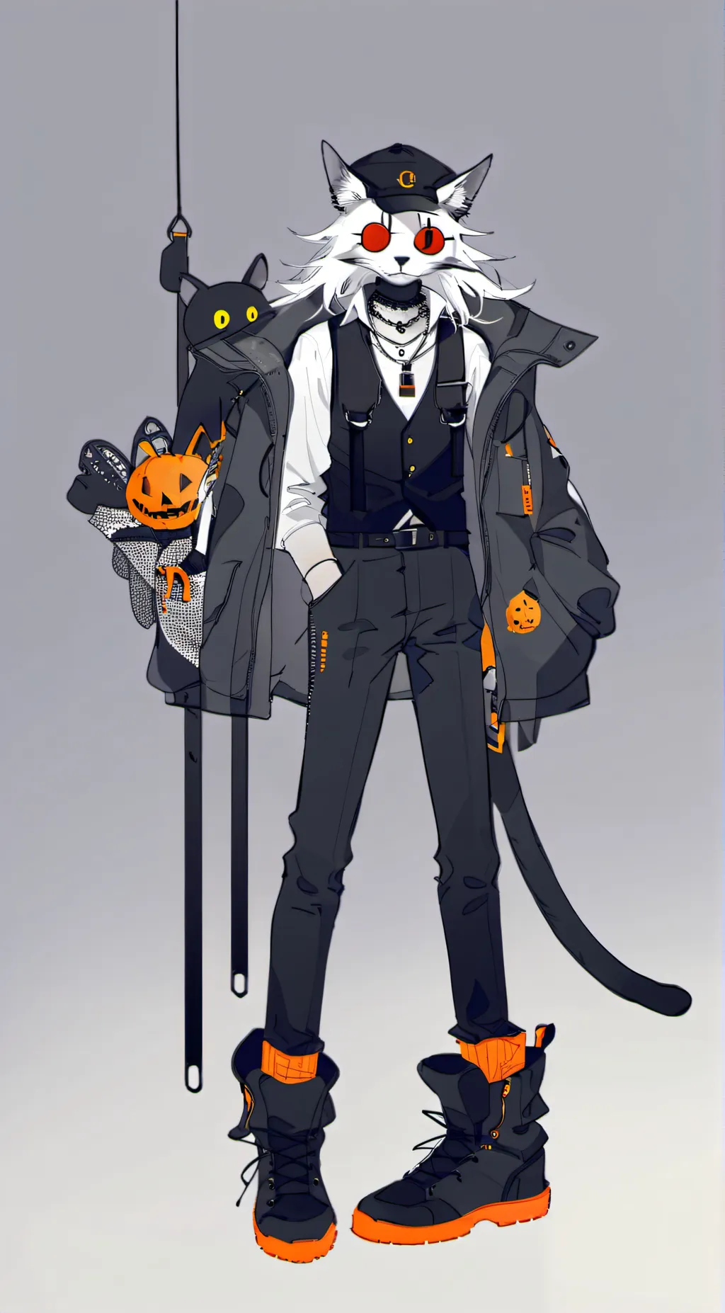 ai character: cartoon cat background