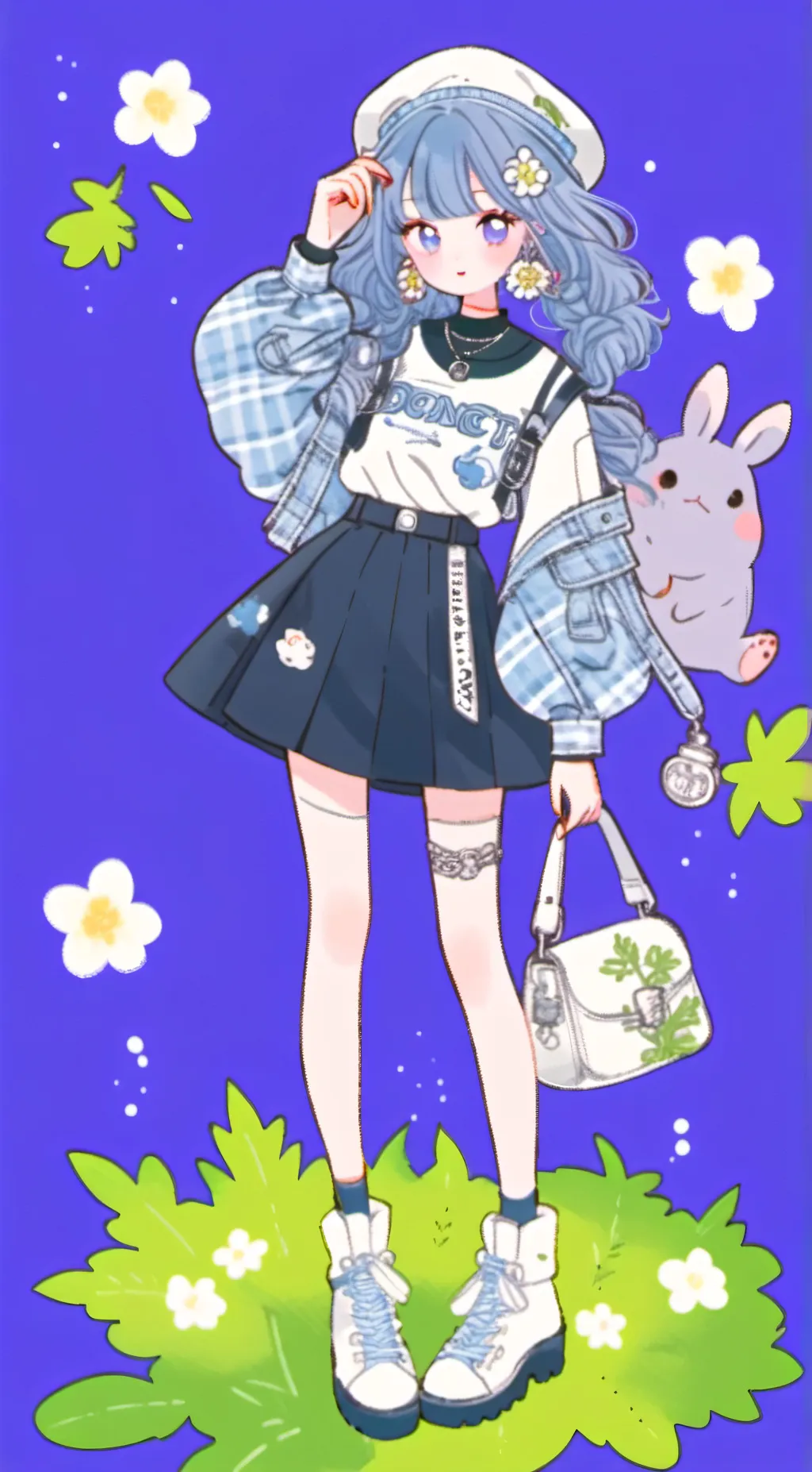 ai character: miku(in demon slay background