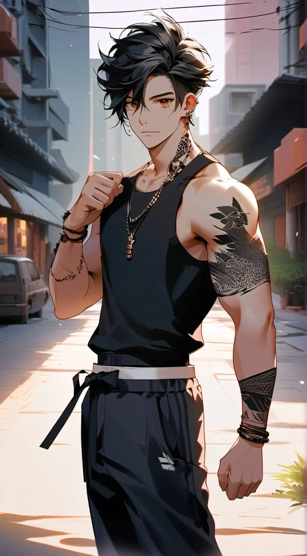 ai character: Xavier  background