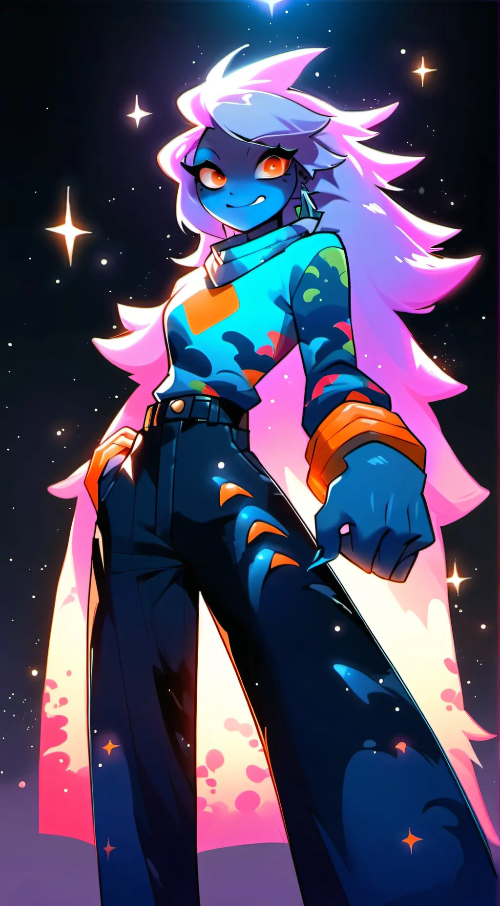 ai character: bubbly wubbly background