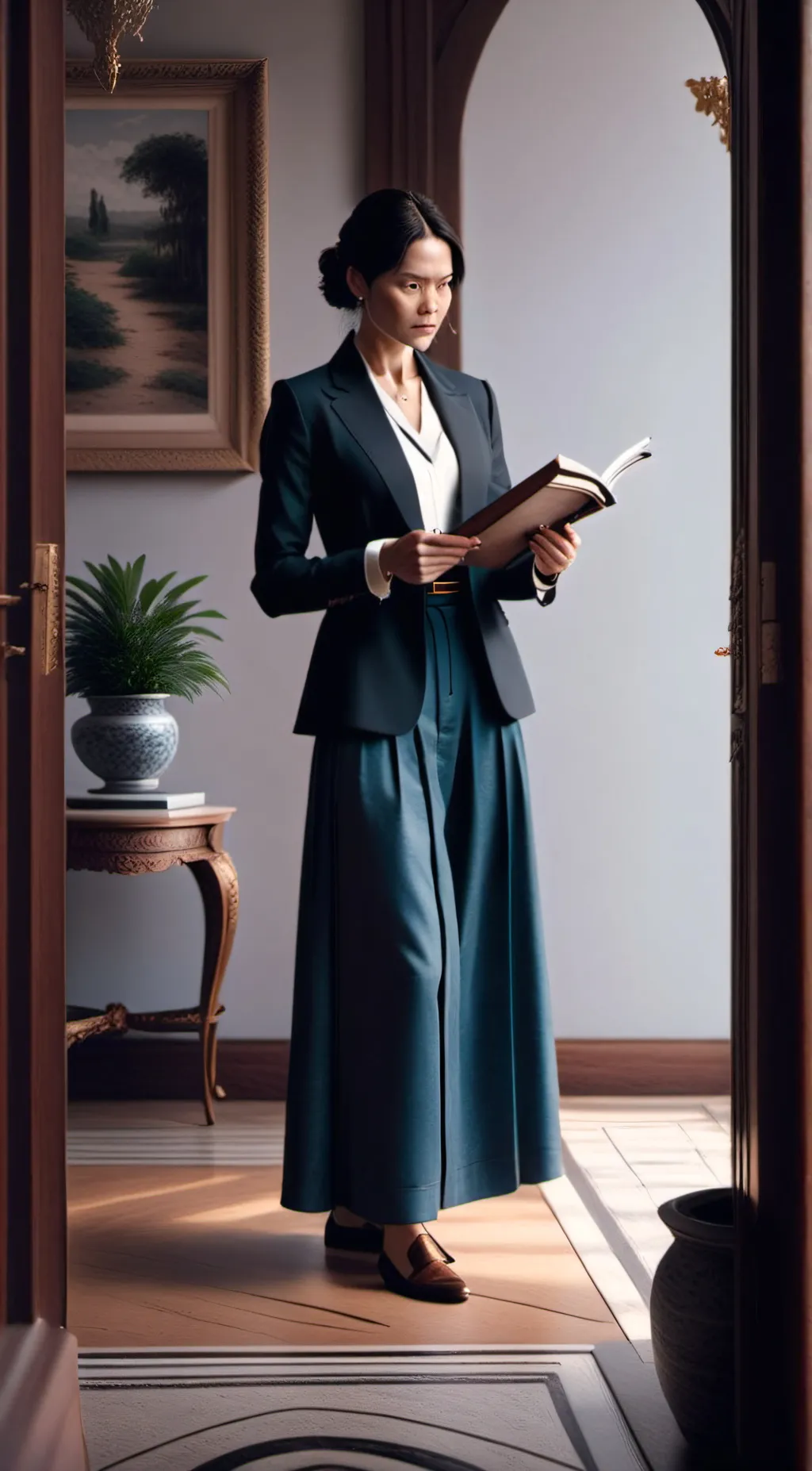 ai character: sister and brother background