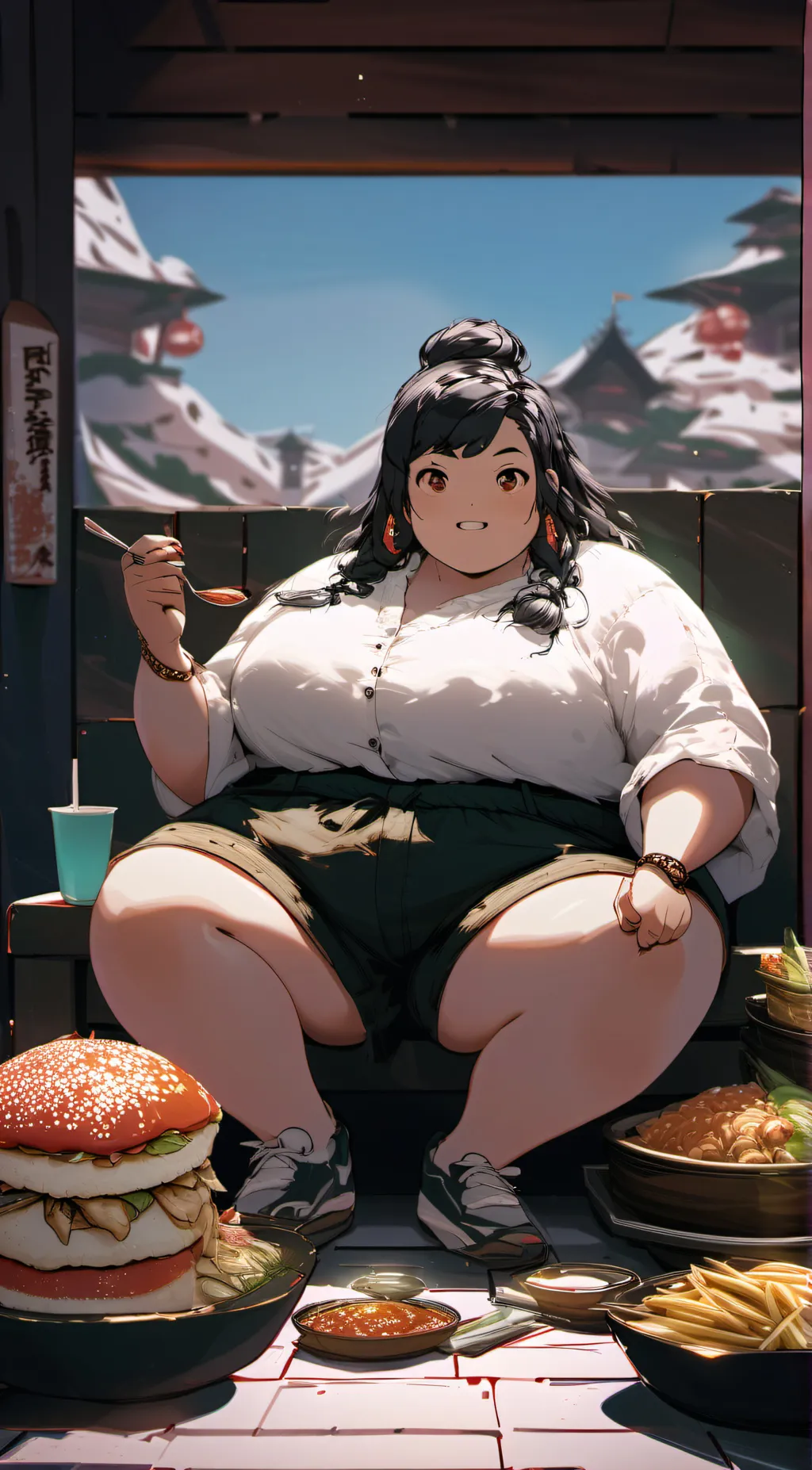 ai character: Reanna  background