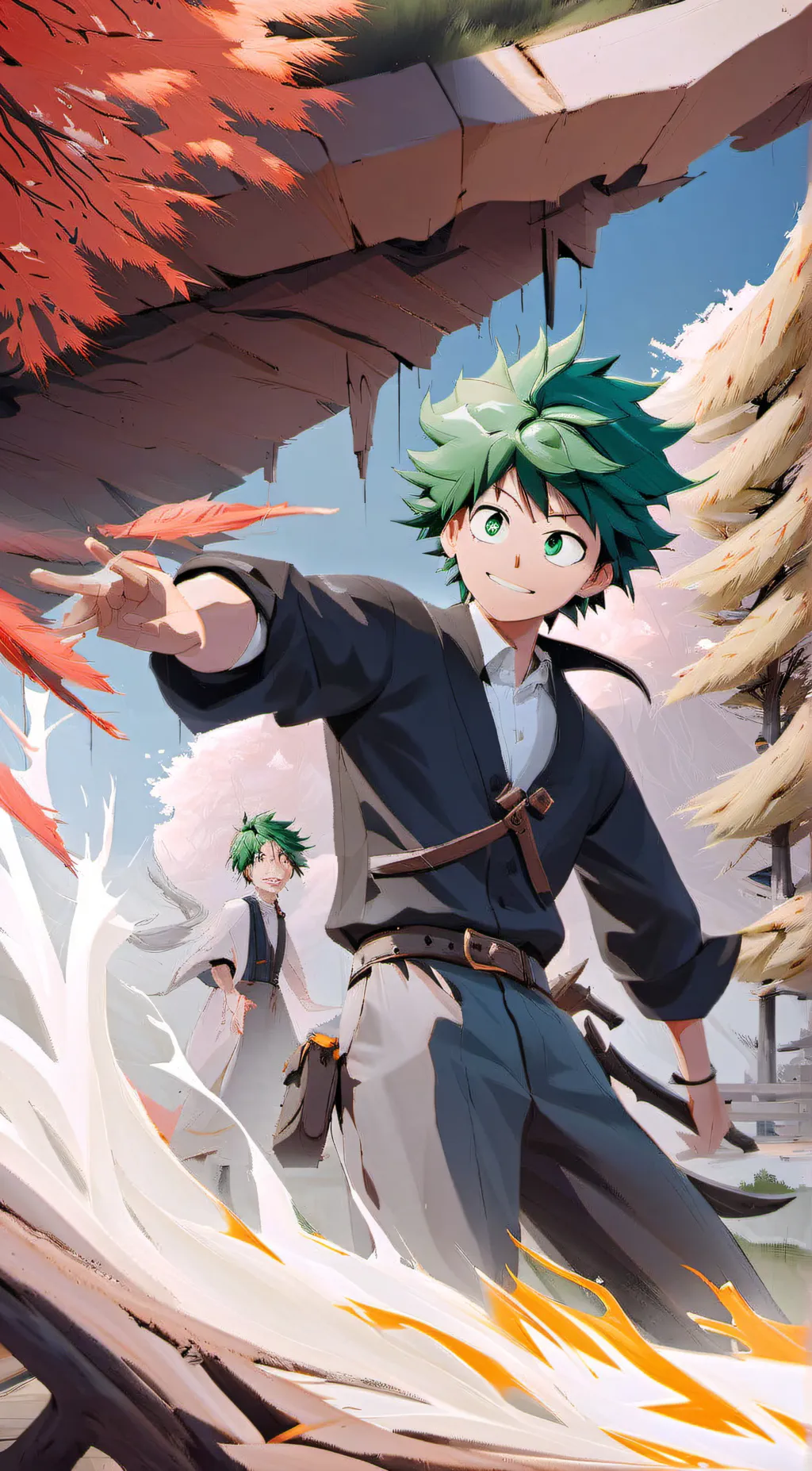 ai character: Deku background